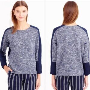 J. Crew Colorblock Blended Wool Pullover